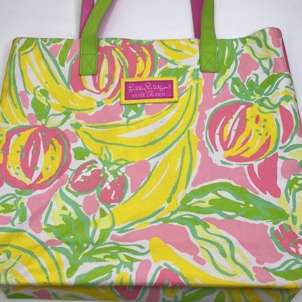 LILLY PULITZER Woman’s Tote  for Estée Lauder Fruit Beach Banana Shoulder Bag